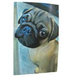 Robert McClintock Licensed Garden Flag Pug
