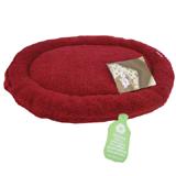 West Paw Nature Nap Red Cat and Small Dog Oval Pet Bed