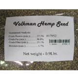 Volkman Sterilized Hemp Seed For All Seed Eating Birds .9lb.
