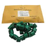 Poultry Numbered Leg Bands Green Size 7 Numbered 1-25