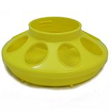 Plastic Mason Jar Baby Chick Feeder Base Yellow
