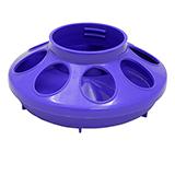 Plastic Mason Jar Baby Chick Feeder Base Purple