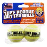 Tuff Balls Jr Peanut Butter Flavored 2pk Dog Toy