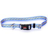 Tuff-Lock Large Waves Adjustable Nylon Dog Collar