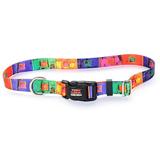 Tuff-Lock Medium Stained Glass Adjustable Nylon Dog Collar