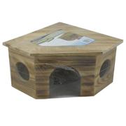 Lumber Jacks Large Corner Cabin Hide-A-Way for Small Animals