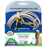Heavy Weight Tie-Out Cable for Dogs 15-ft.