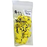Poultry Numbered Leg Bands Yellow Size 12 Numbered 1-25