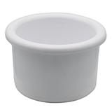 Crock-Style Plastic Bird Dish White 8 oz 3.75-inch