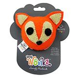 Wooly Wonks Felted Fox Dog Toy med