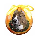E&S Imports Shatterproof Animal Ornament Pit Bull Cropped