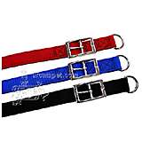Nylon Dog Collar Double-Layer Tie-Out Red 22-inch