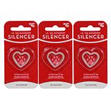 Dog Tag Silencer Heart Sm 3 Pack