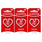 Heart ID Tag Silencer Large 3 Pack
