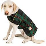 Handmade Dog Blanket Dog Coat Navy Tartan Med
