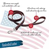 Circle T Leather Dog Leash 6 foot 3/8 inch wide