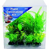 Plant Deco Kit Brights 6 peice Plastic Aquarium Plants Green