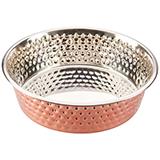 Honeycomb Hammered Stainless Steel No-Skid Bowl 2qt