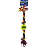 Kaleidoscope Rope Bone 3 Knot with Ball Dog Toy 21 inch
