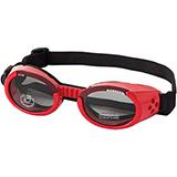 Doggles Eyeware for Dogs Red Frame / Smoke Lens Large