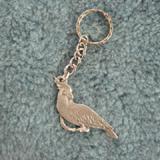 Pewter Key Chain I Love Cockatoos