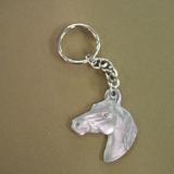 Pewter Key Chain I Love Horses