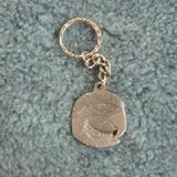 Pewter Key Chain I Love Macaws