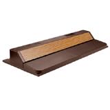 All-Glass Deluxe Full Hood Oak 20-inch Fluorescent w/ Lamp
