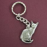 Pewter Key Chain I Love My Abyssinian