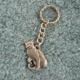 Pewter Key Chain I Love My Russian Blue
