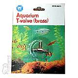Brass aquarium airline Tee Valve