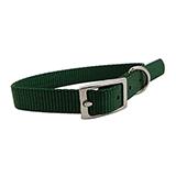 Nylon Dog Collar 5/8 inch Green 14-inch