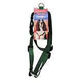Adjustable Medium Dog Harness 3/4-inch Green Nylon