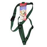 Adjustable Large Dog Harness 1-inch Green Nylon
