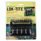 Lok - Tite&reg; Brass 5-gang aquarium air valve by Penn Plax