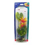 Red Water Lily Large Plastic Aquarium Plant
