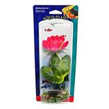 White Water Lily Medium Plastic Aquarium Plant