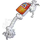 Rope Tug 3-Knot White Small Dog Toy