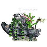 Penn Plax Shipwreck Bow Large Aquarium Ornament