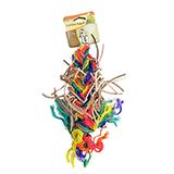 Leather Kabob Small Bird Toy