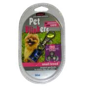 Flashing LED Pet Blinker Blue and White