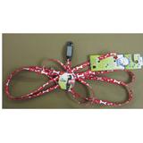 Li'l Pals Red White Bone 6 Foot Puppy Lead