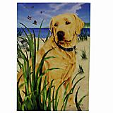GR8 Dogs Yellow Labrador House Flag