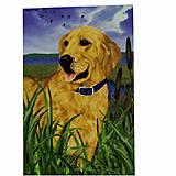 GR8 Dogs Golden Retriever House Flag