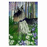 GR8 Dogs Schnauzer House Flag