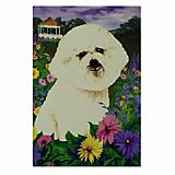GR8 Dogs Bichon Frise House Flag