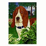 GR8 Dogs Basset Hound House Flag