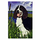 GR8 Dogs Springer Spaniel House Flag