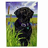 GR8 Dogs Black Labrador Garden Flag