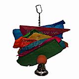 Leather and Chunks Parrot Toy